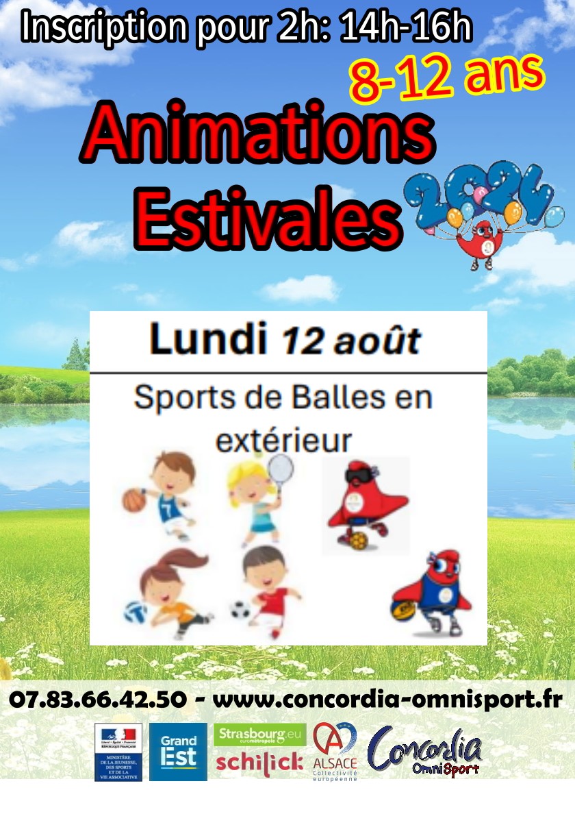 Animation Lun 12 aout (8-12)