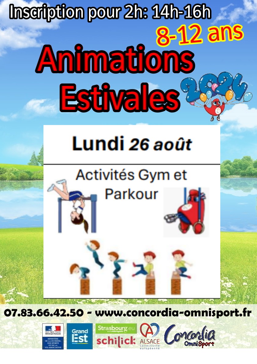 Animation Lun 26 aout (8-12)